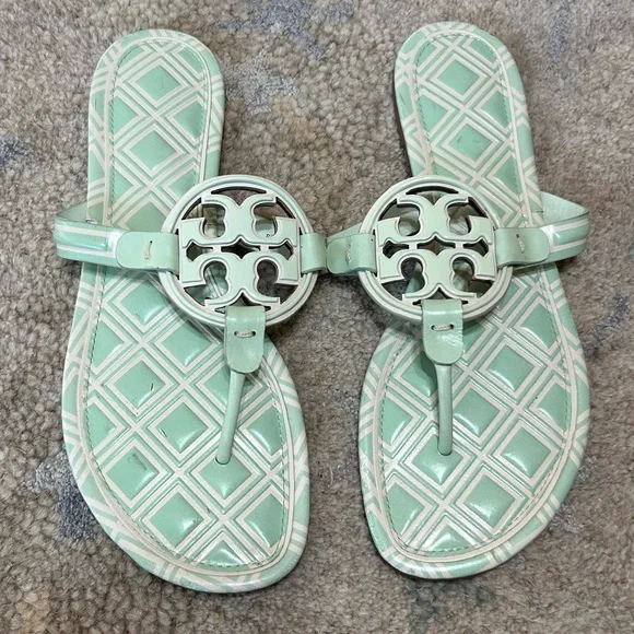 TORY BURCH METAL MILLER SANDAL
LEATHER/Printed/NEW IVORY/MEADOW - Picture 4 of 8